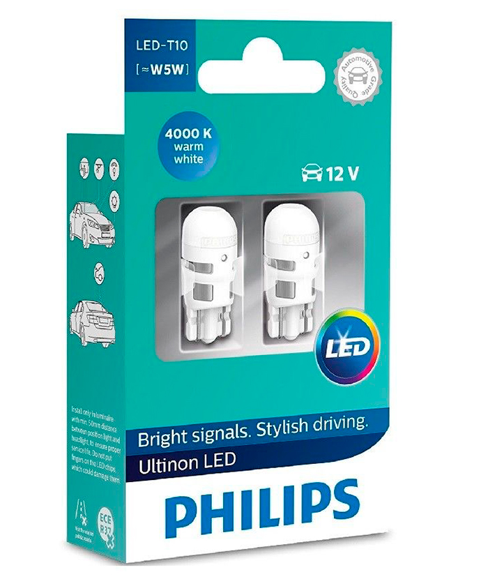 Philips 11961ulwx2 лампа светодиодная w5w" 12в 2шт. Philips лампа w5w светодиодная 12v t10 led 4000k. Philips w5w t10 Ultinon. Лампа светодиодная 12v w5w t10w 2.1х9.5d блистер. Филипс w5w